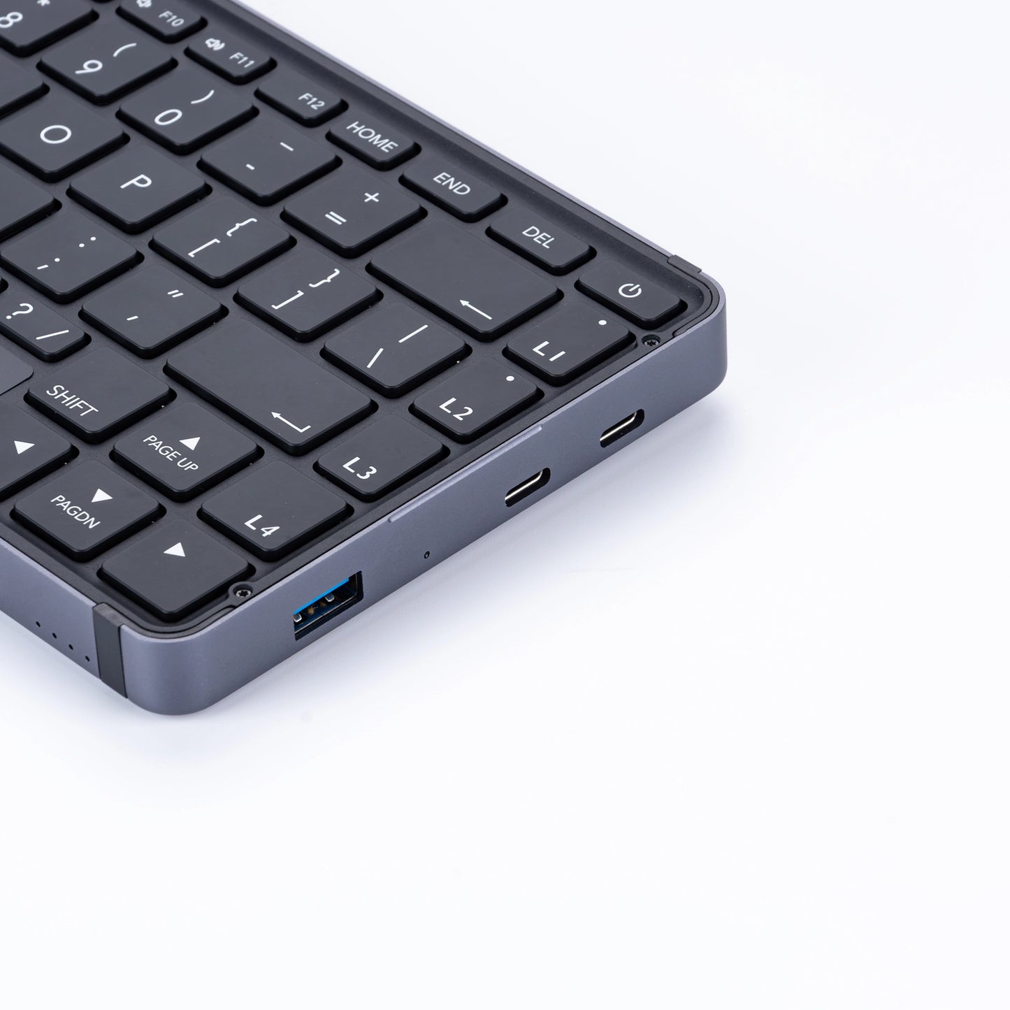 AMD 8840U 32GB + 1TDual Fold Bluetooth Keyboard with Touch Control Pad, Compact Rechargeable Foldable Keyboard for Mobile Office Business Trip Travel Use